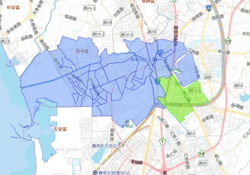 ▲高雄市7月3日停水事件影響範圍。（圖／自來水公司）