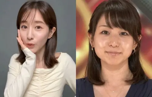 ▲田中美奈實15年前舊照（如右圖）瘋傳，五官遭猜測有進廠維修。（圖／翻攝自2ch、IG@tanaka_minami_fan）
