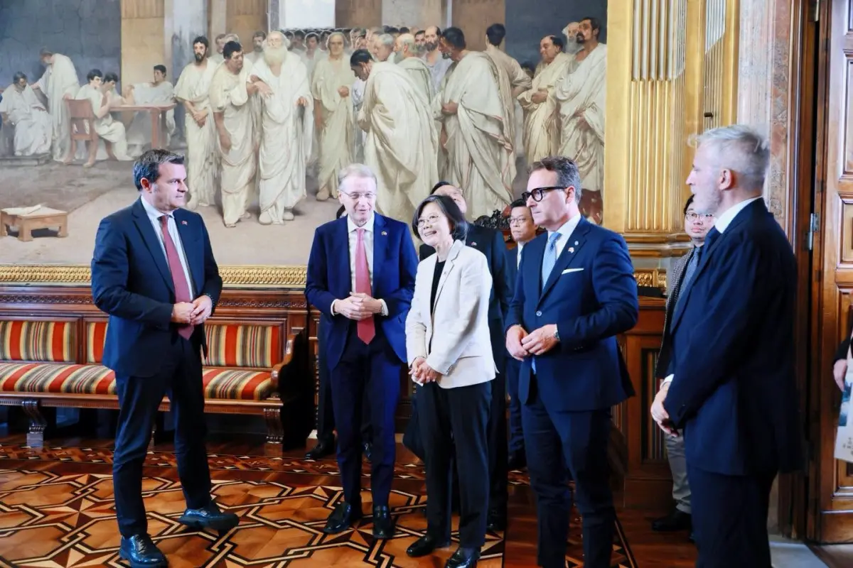 Tsai Ing-wen becomes first former Taiwan President to visit Italian Senate
