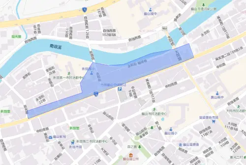 ▲桃園市龜山區7月1日停水影響範圍。（圖／自來水公司）