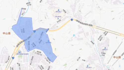 ▲基隆市7月1日停水影響範圍。（圖／自來水公司）