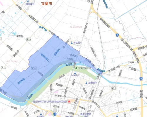 ▲宜蘭縣7月1日停水影響範圍。（圖／自來水公司）