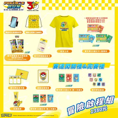 ▲冒險啟程組跑者裝備包內容物。（圖／翻攝自全統運動報名網）