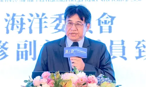 ▲海洋委員會常務副主任委員吳欣修致詞。(圖／海洋委員會提供)