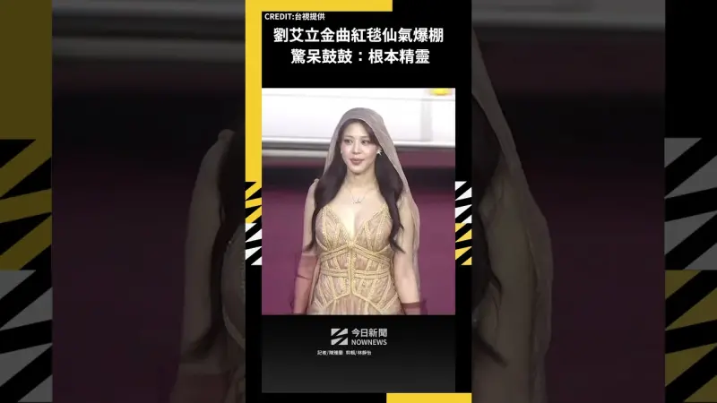 劉艾立金曲紅毯仙氣爆棚 驚呆鼓鼓：根本精靈