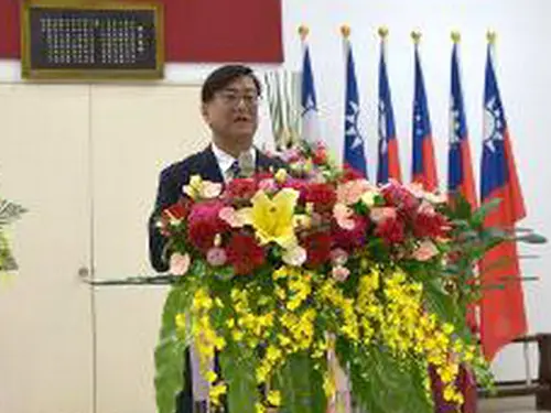 ▲新任高屏分局分局長吳淼文致詞。(圖／產業園區管理局提供)