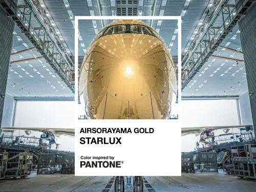色彩權威Pantone打造專屬色票　星宇航空X空山基推飛機塗裝