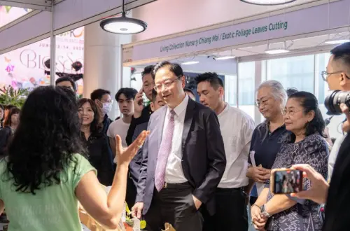 ▲桃園市長張善政受邀出席曼谷國際植物展，並於現場邀請國際業者參與7月「亞洲植物博覽會」。（圖片來源｜桃園市政府）