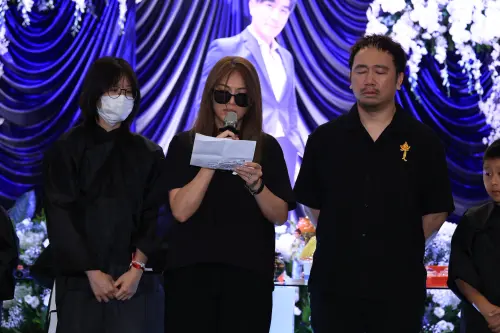 傅子純遺孀憔悴現身！淚喊「親愛的老公，謝謝你來過」逼哭全場