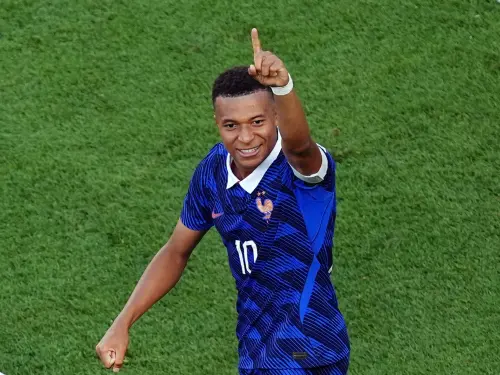 ▲法國當家球星姆巴佩（Kylian Mbappe）目前在5場出賽中打進7球。在比賽中步行佔比達45%，但只要一啟動就能瞬間撕裂對手防線。（圖／路透／達志影像）