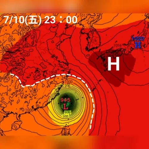 ▲部分路徑預測，巴威颱風有機會在周六凌晨前後從花蓮登陸。（圖／觀氣象看天氣）