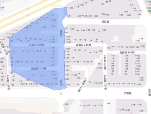 ▲台中市南區7月6日停水影響範圍。（圖／自來水公司）