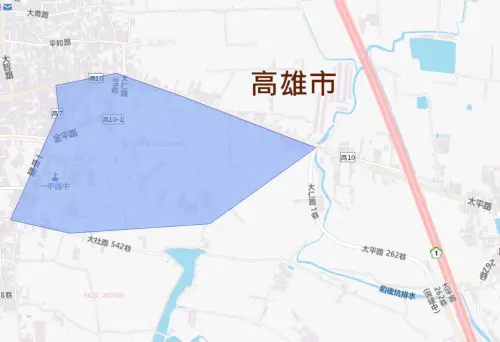 ▲高雄市7月6日停水影響範圍。（圖／自來水公司）