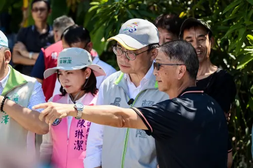 ▲賴瑞隆表示，上個月外圍環流凸顯二仁溪部分河道淤積及排水瓶頸，若未及時處理，再遇豪雨恐將加劇積淹水風險。（圖／高雄市長參選人、立法委員賴瑞隆提供）