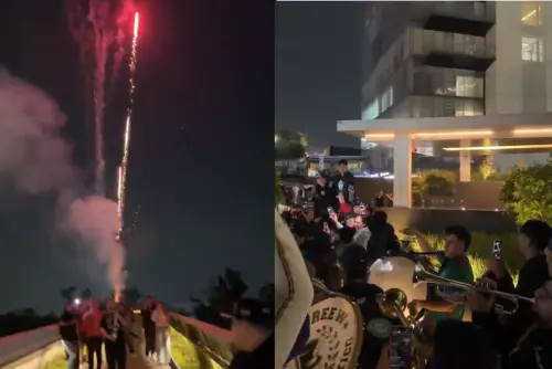 影／墨西哥球迷又來了！世界盃賽前對英格蘭出招　包圍飯店放煙火