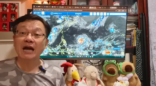 ▲提到颱風動向，戴立綱（如圖）表示目前穩定朝西北西方向移動，距離台灣還有些距離，究竟未來是否會北轉？他表示要看這兩天高壓強度。（圖／戴老師說天氣時間-我是戴立綱YT）
