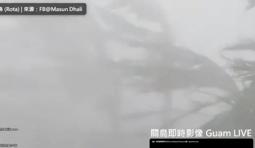 破壞力太猛！巴威颱風「肆虐關島」恐怖畫面曝　雷達竟慘宣告陣亡