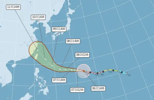 ▲巴威颱風周五、周六將侵襲台灣，且不排除登陸，氣象署最快周四白天發布「海上颱風警報」。（圖／中央氣象署cwa.gov.tw）