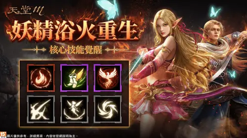 ▲不死鳥力量登場，妖精技能全面升級。（圖／遊戲橘子提供）