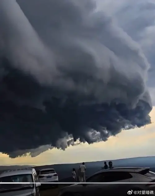 ▲河北出現怪雲（圖／截自微博）