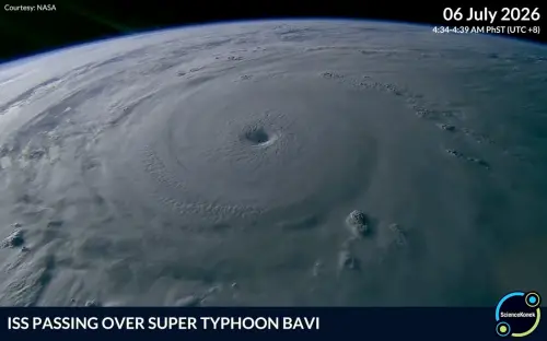 影／巴威震撼視角曝！太空站捕捉「完美颱風眼」　11日最接近台灣