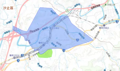 ▲新北市汐止區7月8日停水範圍。（圖／自來水公司water.gov.tw）
