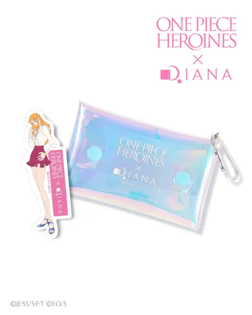 ▲購買《ONE PIECE HEROINES》× DIANA 指定聯名商品，可獲得限定透明小包特典。（圖／DIANA）