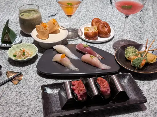 ▲日式Buffet「旭集 和食集錦」插旗台中大遠百8樓開幕，15道新菜色先看。（圖／記者葉盛耀攝）
