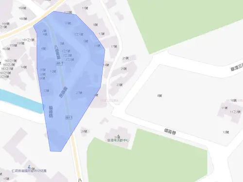 ▲高雄市仁武區7月9日停水範圍。（圖／自來水公司water.gov.tw）