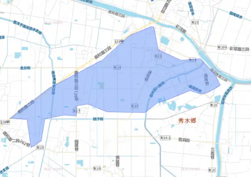 ▲彰化縣鹿港鎮7月9日停水範圍。（圖／自來水公司water.gov.tw）