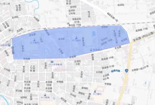 ▲雲林縣斗六市7月9日停水範圍。（圖／自來水公司water.gov.tw）