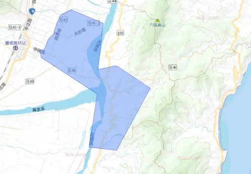 ▲花蓮縣7月9日停水範圍。（圖／自來水公司water.gov.tw）