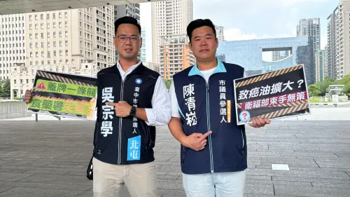 選戰冷到發抖！台中新人時事梗拚突圍　藍轟食安、綠喊防颱