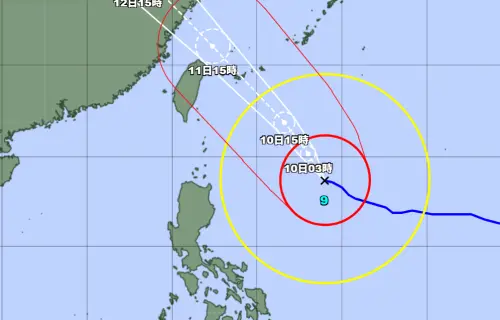 巴威颱風可能正中石垣島！一天恐下逾一個月雨量　10公尺巨浪將襲