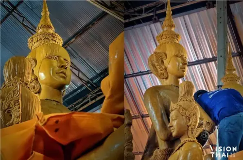 不是偶像是信仰！LISA封神變泰國蠟像節佛像　這待遇比梅西還狂