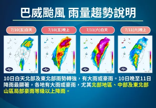 台北注意12級妖風！巴威颱風「最新風雨時程」　3地區炸超大豪雨