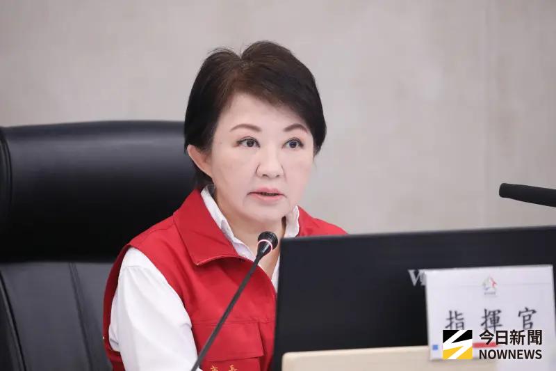    ▲台中市長盧秀燕今天主持防災應變會議。（圖／記者顏幸如攝，2026.07.10）  