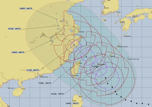 ▲巴威颱風靠近北部陸地時，不排除會出現「上下擺盪」的W型路徑。（圖／翻攝tropical tidbits）