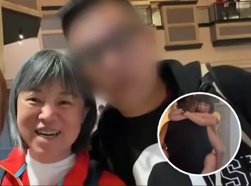 60歲范琪斐颱風天好無聊！在家練火車便當流出　小8歲男友全配合