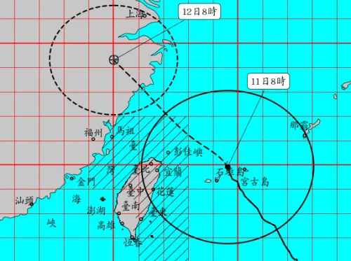 暴風圈進入桃竹苗、台中！巴威颱風路徑橫掃　台北市區防11級強風