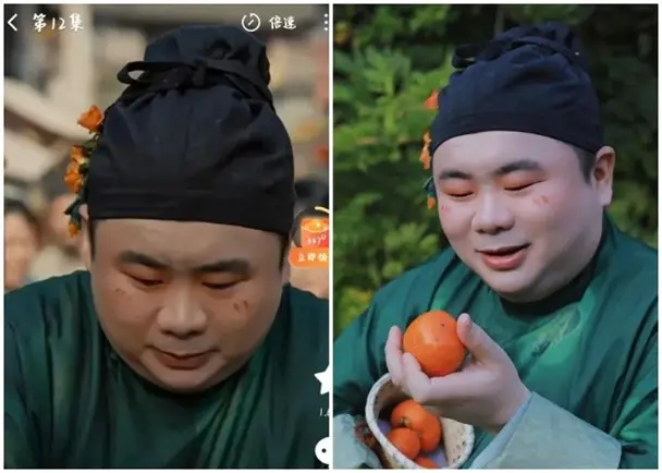 ▲曾有網友的個人漢服寫真形象(右)被短劇盜用(左)。(圖/截自聯合早報)