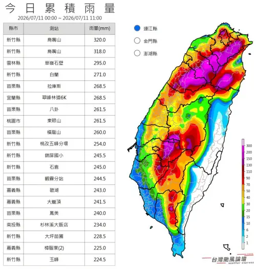 ▲「台灣颱風論壇｜天氣特急」解釋，這一次「護國神山」反過頭來幫助花東地區擋下風雨。（圖／「台灣颱風論壇｜天氣特急」臉書）