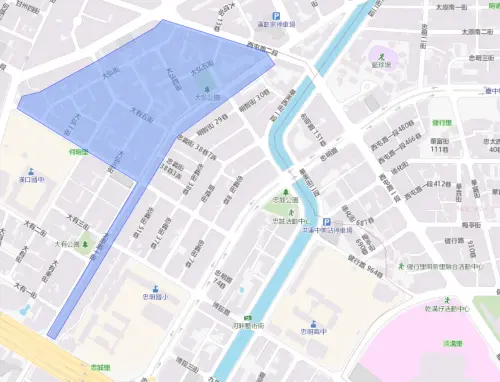▲台中市7月13日停水範圍。（圖／自來水公司water.gov.tw）