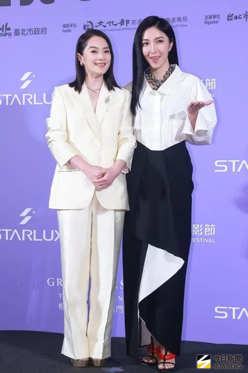 ▲評審楊謹華（右）、高伊玲不走性感路線，雙雙以中性元素的服裝現身。（圖／記者葉政勳攝影）