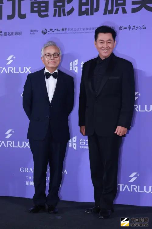 ▲庹宗華（右）、田啟文（左）角逐男配角，最後由田啟文獲獎。（圖／記者葉政勳攝）