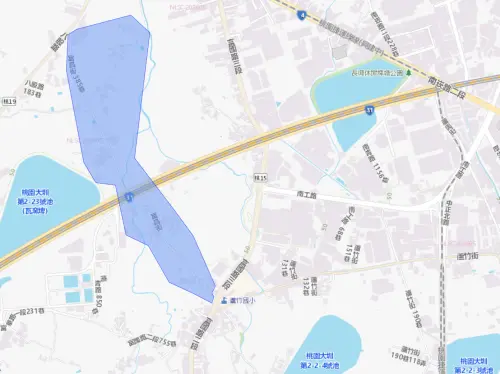 ▲桃園市蘆竹區7月14日停水範圍。（圖／自來水公司water.gov.tw）