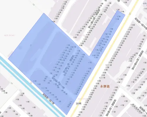 ▲台南市永康區7月14日停水範圍。（圖／自來水公司water.gov.tw）