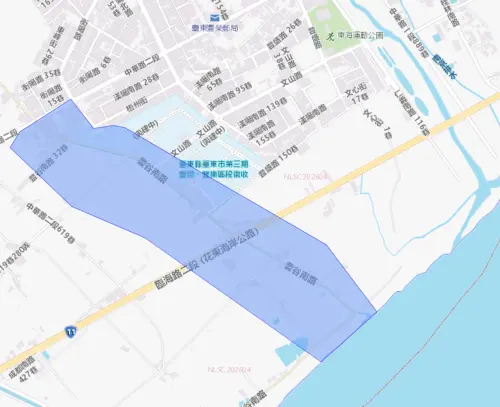 ▲台東縣7月14日停水範圍。（圖／自來水公司water.gov.tw）