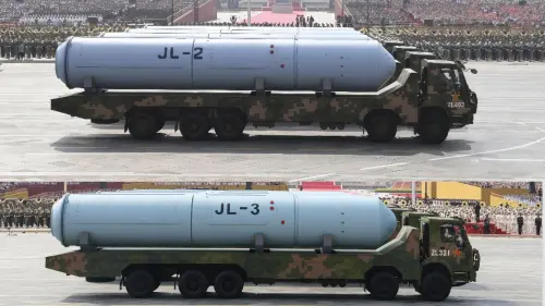 China's military posted images of the JL-3 and JL-2 SLBMs on its official X account following the July 6 missile test. (X, China Military Bugle)