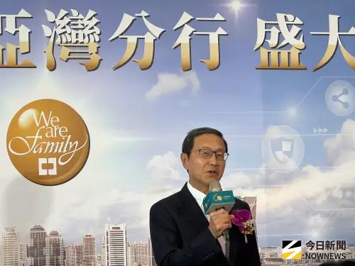▲中信銀行亞灣旗艦分行開幕，董事長陳佳文親出席致詞。（圖／記者顏真真攝）